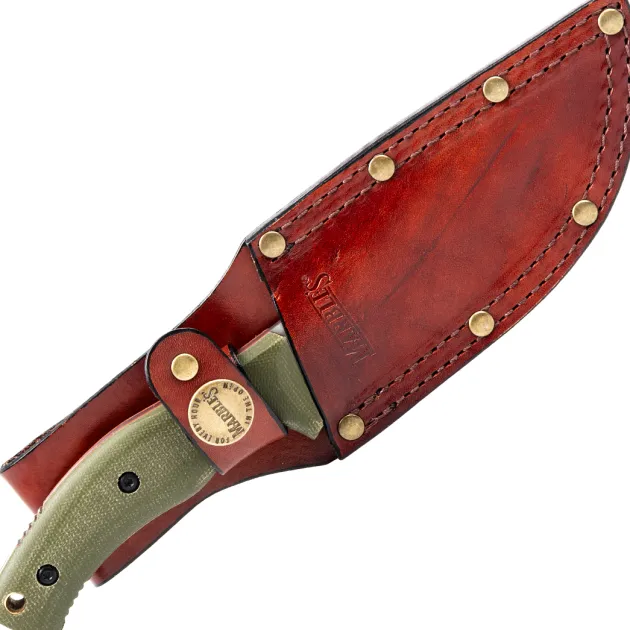 MR735 - Marble's Couteau de chasse micarta vert