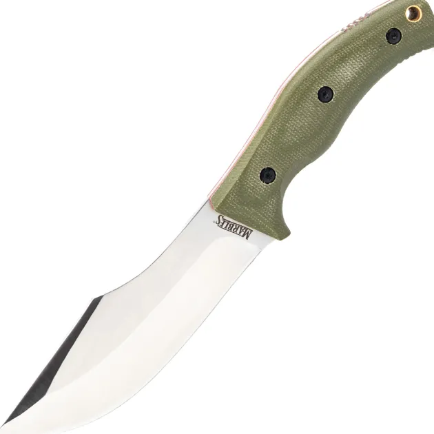 MR735 - Marble's Couteau de chasse micarta vert