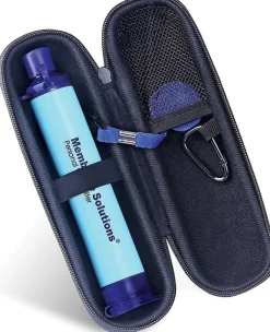 MSLOESF005Z - Membrane Solutions Paille filtrante bleue avec étui
