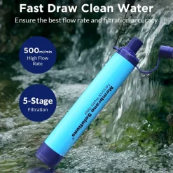 MSLOESF005Z - Membrane Solutions Paille filtrante bleue avec étui