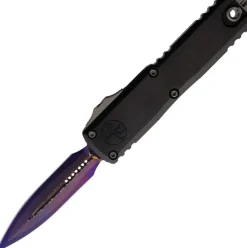 12321-16MS3 - Microtech UTX-85 Gen IV D/E Baker Forge Damascus