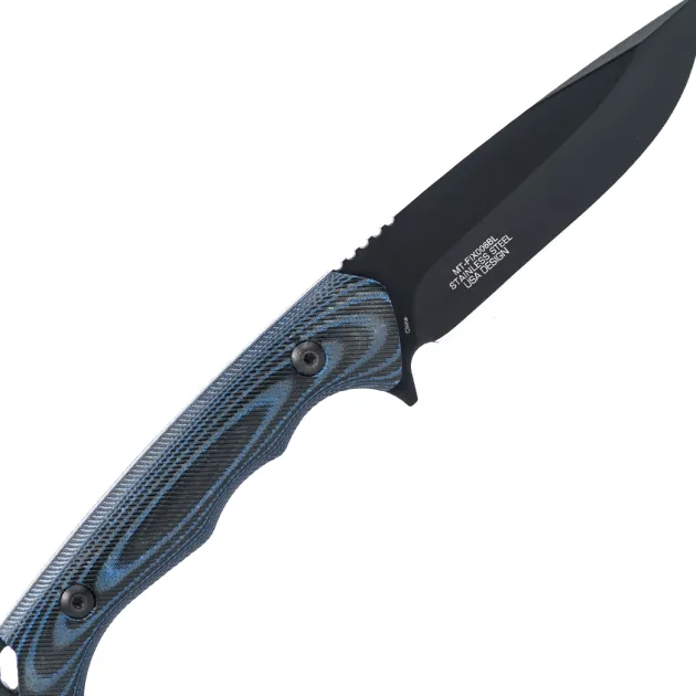 MT-FIX006BL - MTech Fixed Blade Blue Micarta