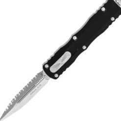 MT225-12 - Microtech DIRAC D/E Stonewash Full Serrated