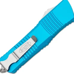 MT142-4TQ - Microtech Combat Troodon D/E Satin Turquoise