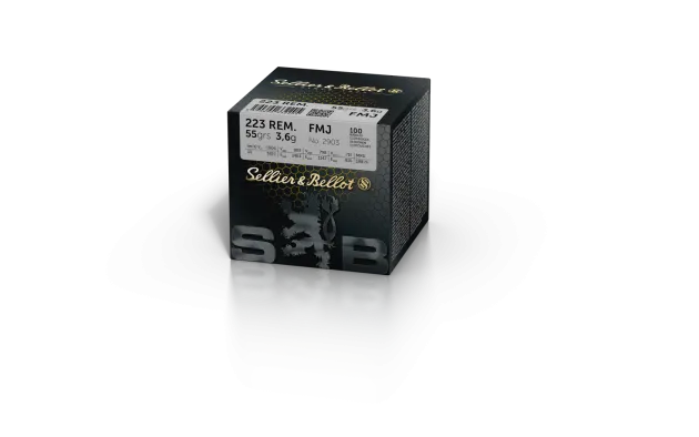 MUNSEB33017 - 223 SELLIER & BELLOT CARTOUCHES 223 REM 55GR FMJ VRAC x100