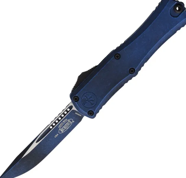 1703M-1WBL - Microtech Hera II S/E Weathered Blue