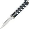 02055-N - Albainox Papillon porte-clés Noir