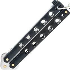 02055-N - Albainox Papillon porte-clés Noir