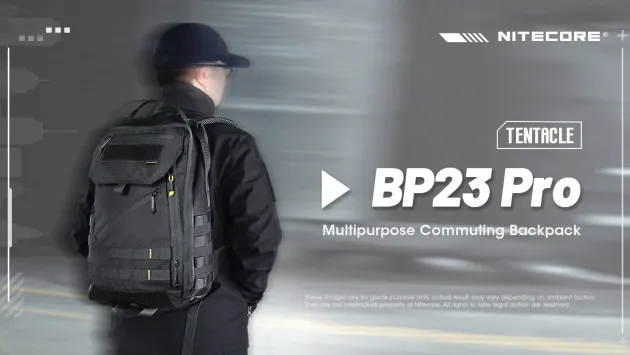 NCBP23PRO - NITECORE BP23 PRO 23L Sac à Dos Imperméble d'EDC/Voyage