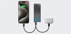 NCCARBO20O - NITECORE Powerbank Carbone 20K mAh 65W 2xUSB-C ORANGE