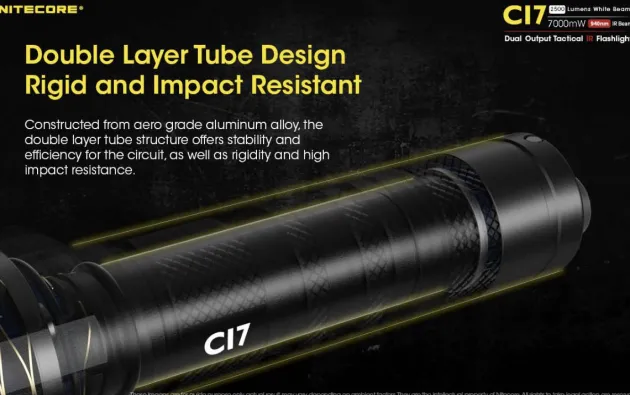 NCCI7 - NITECORE Ci7 Chameleon Infrarouge - 2500Lm