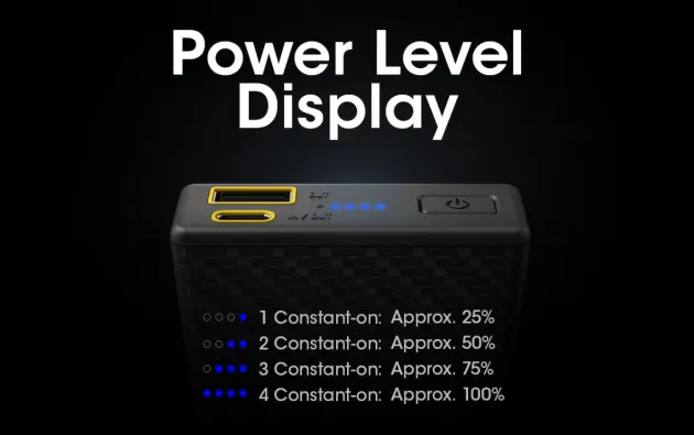 NCC20000 - NITECORE CARBO 20000 Batterie Externe Carbone 20000mAh 5V 3A 20W