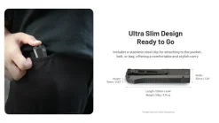 NCEDC17 - NITECORE EDC17 Torche 1500lm USB-C Laser UV CW 150mAh NOIR