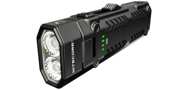 NCEDC09 - NITECORE Torche EDC09 1600Lm 3 Température de Couleur Tête Rotative NOIR