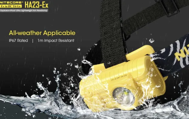 NCHA23EX - NITECORE HA23-EX Lampe Frontale - 100Lm