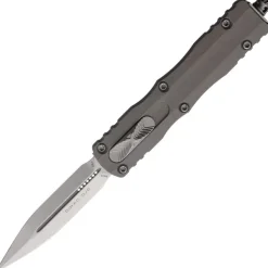 225-10NC - Microtech DIRAC D/E Stonewash Natural Clear