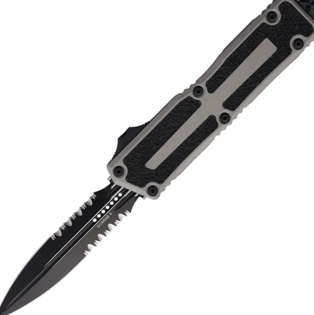 1280-2NC - Microtech Scarab II Gen III D/E P/S Natural Clear