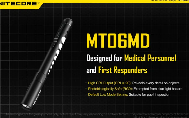 NCMT06MD - NITECORE MT06MD Lampe Stylo Médicale 180lm