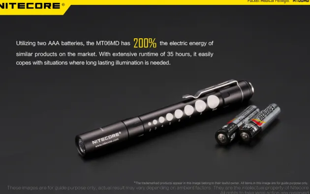 NCMT06MD - NITECORE MT06MD Lampe Stylo Médicale 180lm