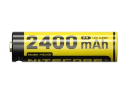 NCNH2400 - NITECORE NH2400 Pack 4 AA Rechargeables 1,5V 2400mAh + câble
