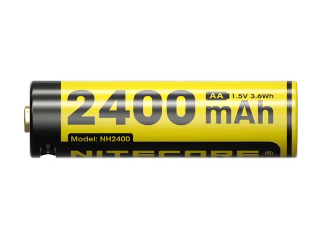 NCNH2400 - NITECORE NH2400 Pack 4 AA Rechargeables 1,5V 2400mAh + câble