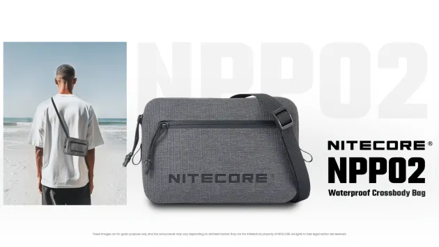 NCNPP02 - NITECORE NPP02 Sac Bandoullière Imperméable 1,4L GRIS