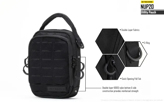 NCNUP20 - NITECORE NUP20 Pochette Utilitaire NOIR