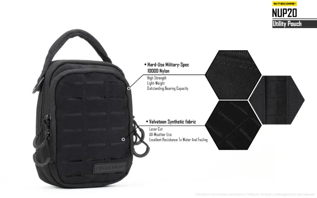 NCNUP20 - NITECORE NUP20 Pochette Utilitaire NOIR
