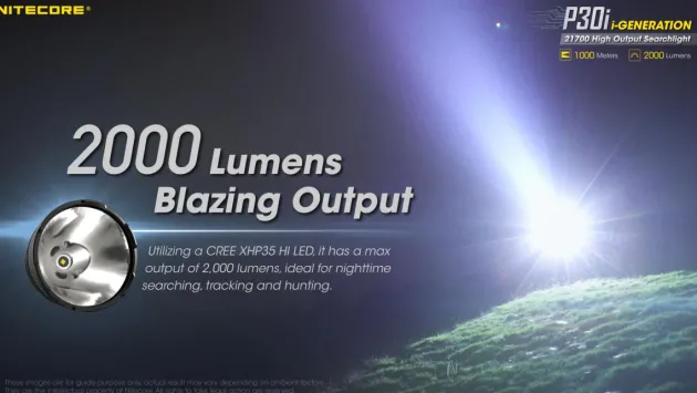 NCP30I - NITECORE P30i Portée 1km - 2000Lm