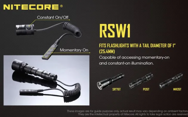 NCRSW1 - NITECORE RSW1 Interrupteur Déporté