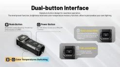 NCTUP2BK - NITECORE Lampe TUP 2 1200Lm 1300mAh USB-C NOIR