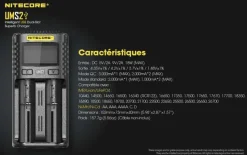 NCUMS2 - NiteCore Chargeur USB 2 ports 3000mA chacun - LCD