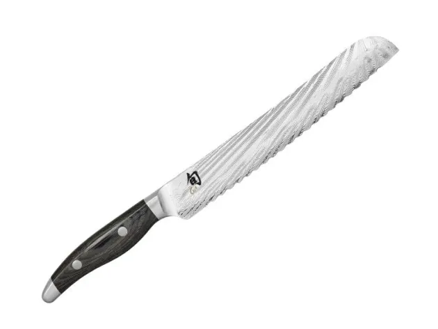 NDC.0705 - COUTEAU A PAIN KAI SHUN NAGARE 23CM DAMAS INOX
