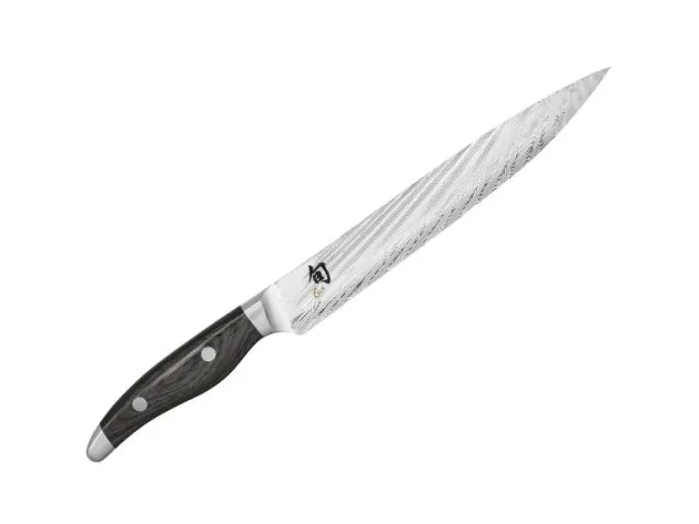 NDC.0704 - COUTEAU A TRANCHER KAI SHUN NAGARE 23CM DAMAS INOX