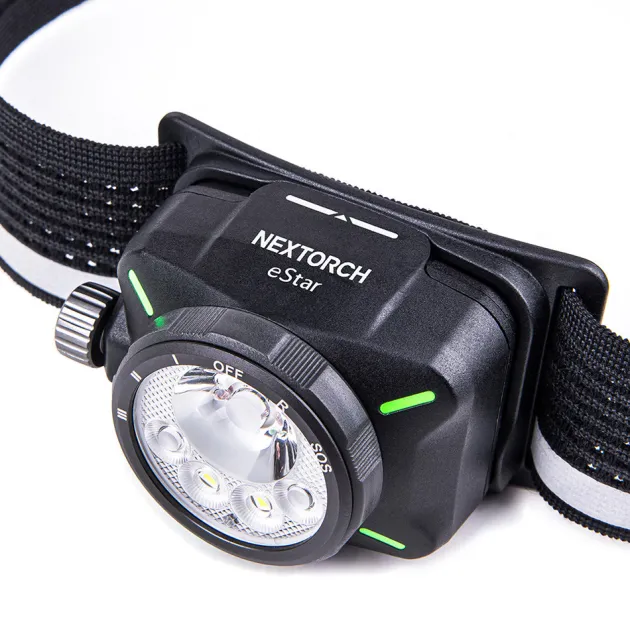 26.041890 - NEXTORCH eSTAR Frontale rechargeable et 3xAAA RED/WHITE 1300Lm