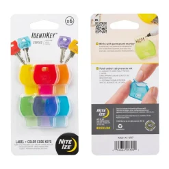 N05399 - Nite-Ize IdentiKey Couvre-Clés Colorés x6