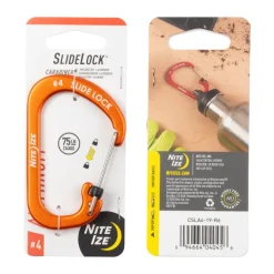 N04045 - Nite Ize Mousqueton Slidelock N° 4 Aluminium Orange