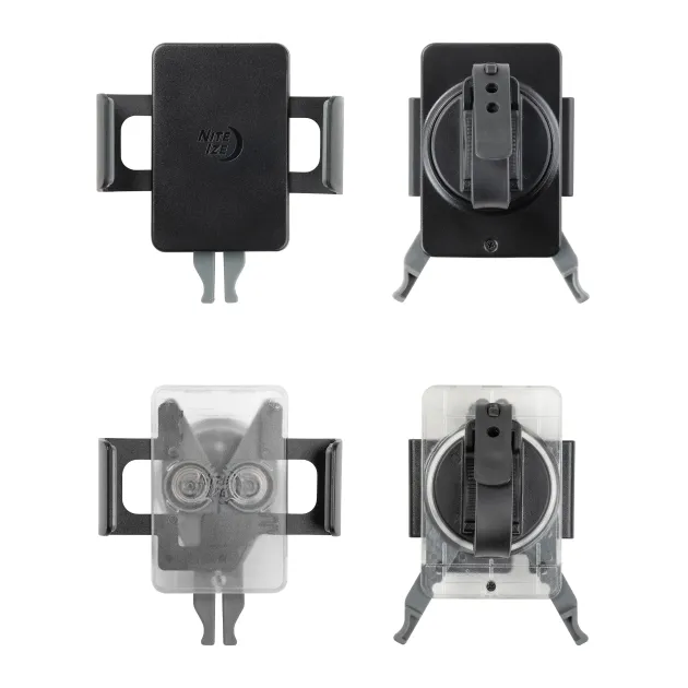 N05254 - Nite Ize Support téléphone rotatif transparent pour guidon Squeeze