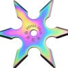 NS138 MAXKNIVES Ninja Shuriken 6 branches acier 420 couleur titane