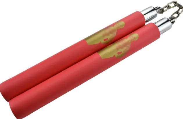 NS23 - NUNCHAKU Mousse Rouge Bruce Lee