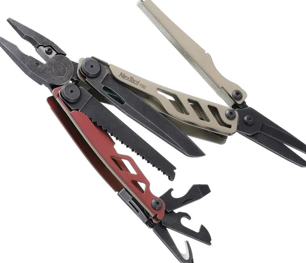 NTL20203B - NEXTOOL F30 PRO Flagship Pro MultiTool Noisette&Corail