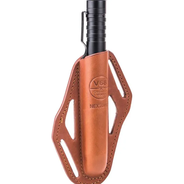 NXV68BLK - NEXTORCH Holster Cuir pour Matraque NOIR