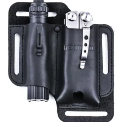 NXV40 - NEXTORCH V40 Etui Cuir Multitool/Matraque/Couteau NOIR