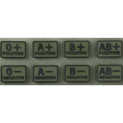 OD-BLP-RB-02 - Helikon Tex Set de 2 patches groupe sanguin Olive