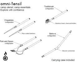 ODEOT1 - Outdoor Element Set d'ustensiles Omni-Tensil