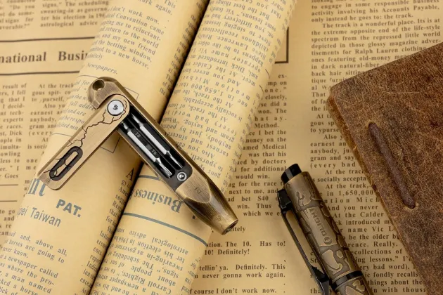 OKNOTACLED1CB - OLIGHT OTACLE D1 Cracked Brass