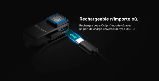 OLTOCLIPBK - OLIGHT OCLIP Light Lampe à Pince Noir