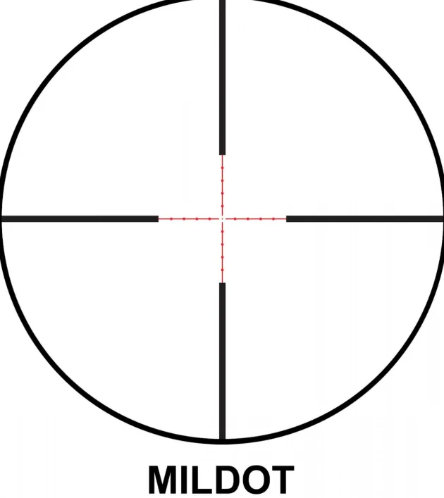 OPA416 - Lunette Primary GLX4 MRAD reticule Mil Dot 4-16x50 FFP