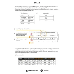 27.082915 - ORIENT SPORT Jeu de réglettes pour réglage de tir