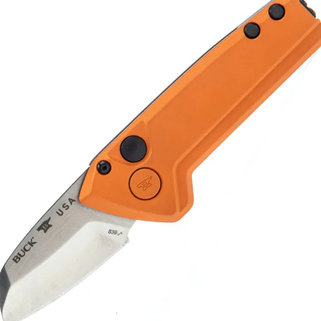 0839ORS-B - Buck Mini Deploy Wharncliffe Auto Orange